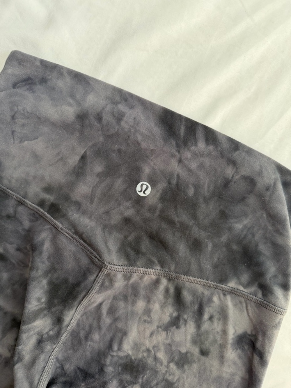 Lululemon Align Leggings 25” Gray Black Tie Dye Size 6 - Picture 3 of 3
